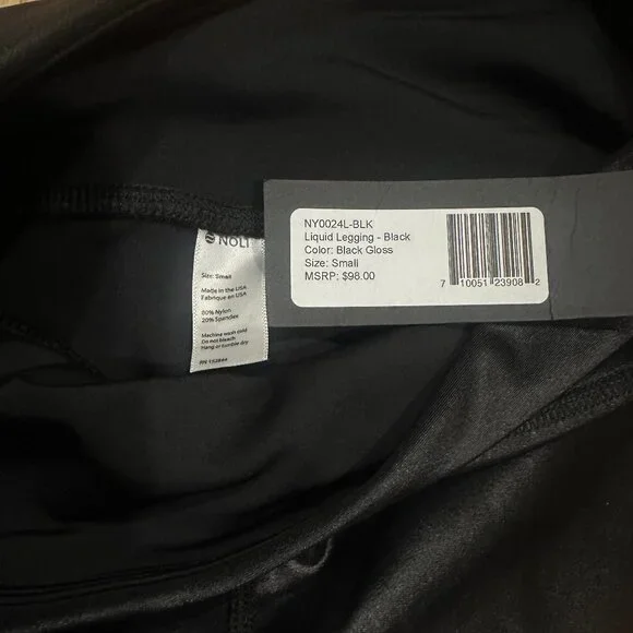 NWT Noli Shop Black Halftime Bra and Liquid Leggings Set Size Small - Picture 13 of 13